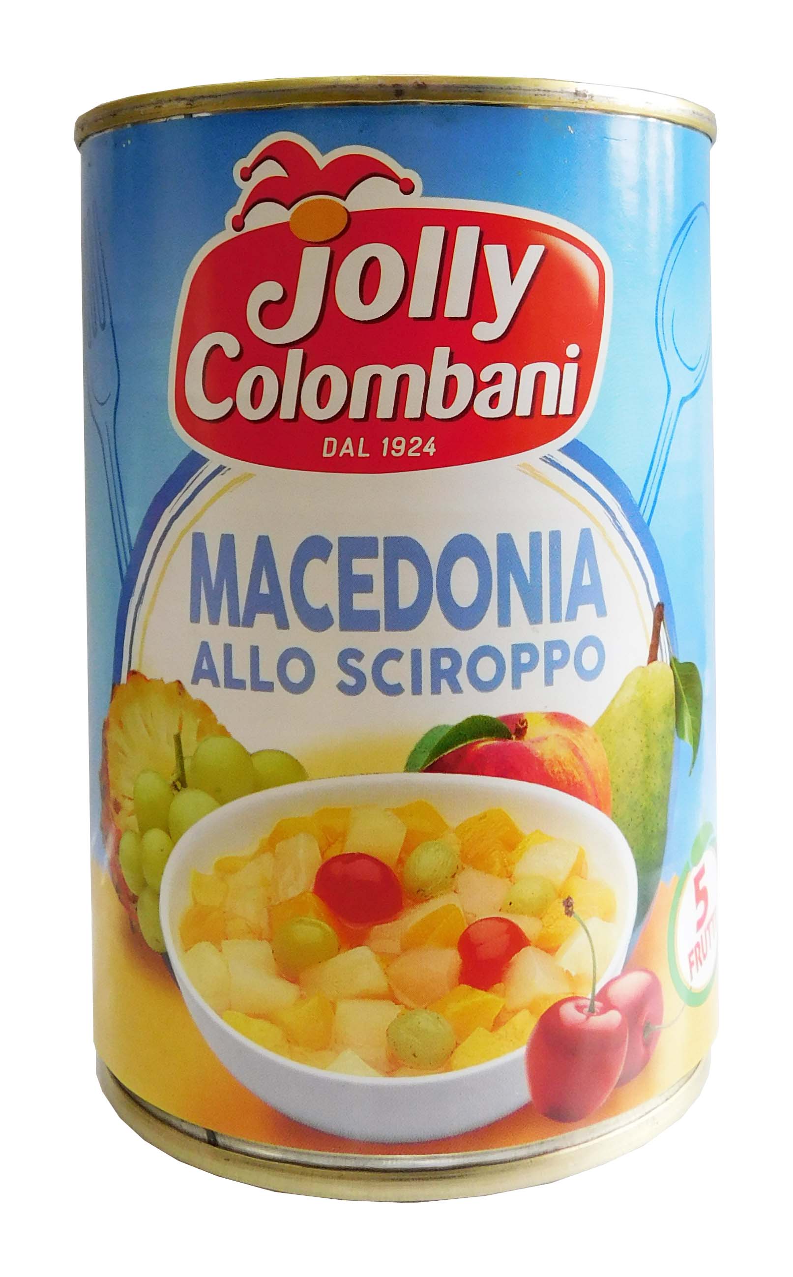 Kompot Macedonia MIX 5 dr. ovoce Jolly Colombani 411g